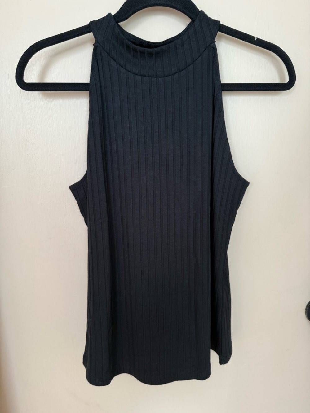 Banana Republic Black Ribbed High-Neck Tank NWT
